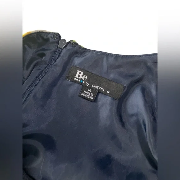 Lemon Be by Chetta B Dress Size 14 Cute Fruit A Line Summer Lemonade Stretch - Picture 5 of 6